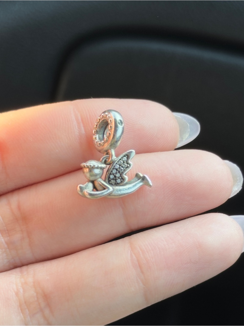 Authentic Pandora Charm Angel of Love Dangle